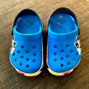 Blue Mickey Mouse Crocs